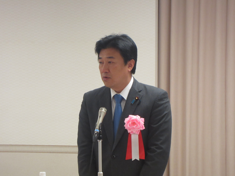 ご来賓挨拶（木原稔防衛大臣政務官：小野寺五典防衛大臣代理）